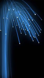 Unlock the Possibilities with a Blue Curved Light lock screen wallpaper