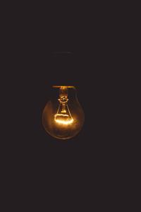 Unlock Your Brilliance With A Lightbulb black screen wallpaper