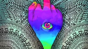Unlocking the Window to the Psychedelic Dimension trippy wallpaper