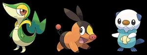 Unova Starter Pokemon pokemon wallpaper