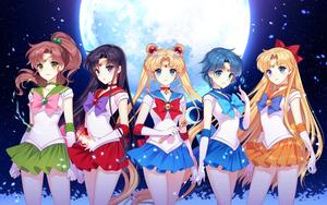 Usagi Tsukino in her Transformation Outfit sailor moon wallpaper