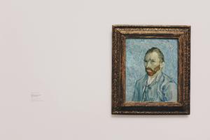 Van Gogh's self-portrait paints a vivid picture of the artist's state of mind. art wallpaper