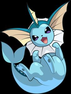 Vaporeon Pokemon Cheerful Illustration pokemon wallpaper