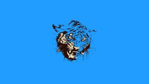 Vector Art of a Majestic Tiger art wallpaper