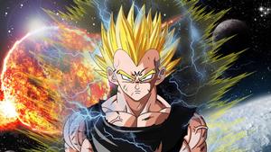 Vegeta unleashes his Majin power vegeta wallpaper