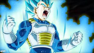 Vegeta Unleashes His Super Saiyan Blue Power vegeta wallpaper