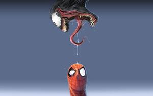 Venom Above Spider-Man venom wallpaper
