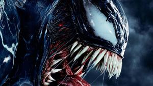 Venom lurks in the shadows, waiting to unleash its aggression venom wallpaper
