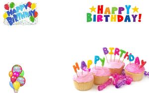 Vibrant Birthday Celebration - A Rainbow of Balloons happy birthday wallpaper