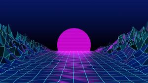 Vibrant blue vaporwave artwork blue aesthetic wallpaper