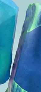 Vibrant Green and Iridescent Blocks on Samsung Full HD samsung full hd wallpaper