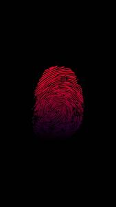 Vibrant OnePlus Red Thumbprint Image oneplus wallpaper