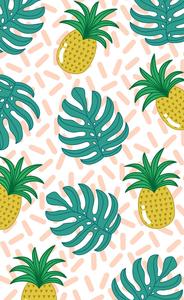 Vibrant summer vibes with this refreshing pineapple. summer wallpaper