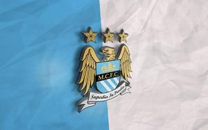 Victorious Manchester City Celebrates with Trophy manchester city wallpaper