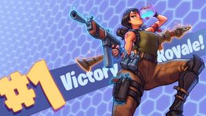 Victory Royale Achieved in Fortnite Wallpaper