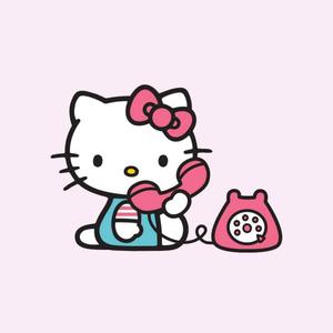 Vintage Telephone And Hello Kitty PFP hello kitty pfp wallpaper