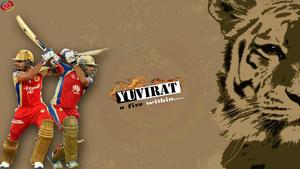 Virat Kohli HD Tiger Art Wallpaper