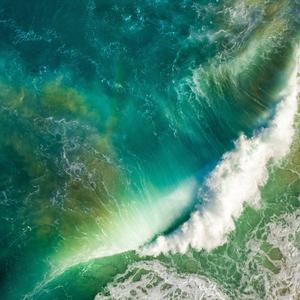Waves iOS 10 iPad Display ipad wallpaper