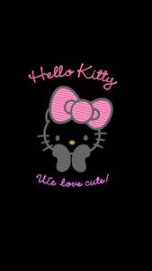 We Love Cute Black Hello Kitty black hello kitty wallpaper