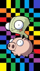 Weirdcore Invader Zim And Pig weirdcore wallpaper