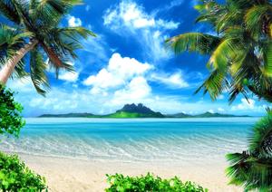 Welcome to Paradise beach wallpaper