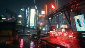 Welcome to the Future cyberpunk wallpaper