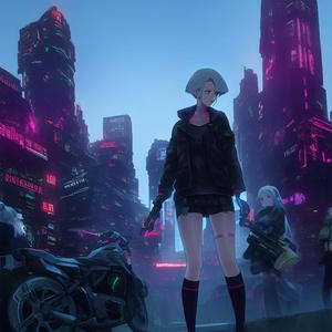 Welcome to the futuristic city of the year 2077 cyberpunk wallpaper