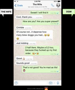 Whats App Chat The Wife Conversation whatsapp chat wallpaper
