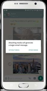 Whats App Email Chat Option Screenshot whatsapp chat wallpaper