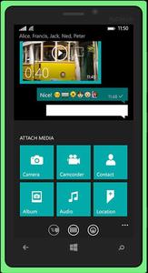 Whats App_ Group_ Chat_ Interface_with_ Media_ Sharing_ Options whatsapp chat wallpaper