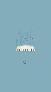 WhatsApp Chat Piano Umbrella whatsapp chat wallpaper