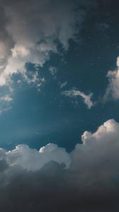 WhatsApp Chat Stars And Clouds whatsapp chat wallpaper