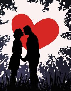 WhatsApp DP Silhouette Couple whatsapp dp wallpaper