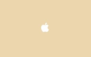 White Apple Emblem  Wallpaper