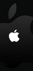 White Apple Logo iPhone Dark iphone dark wallpaper