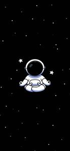 White Astronaut Cartoon IPhone cartoon iphone wallpaper