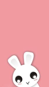 White Bunny Pretty Phone pretty phone wallpaper