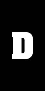 White Letter D Name Black name wallpaper