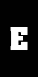 White Letter E Name Black name wallpaper
