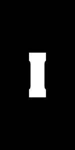White Letter I Name Black name wallpaper