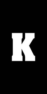 White Letter K Name Black name wallpaper