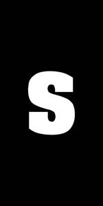 White Letter S Name Black name wallpaper