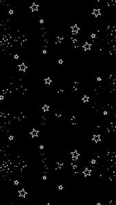 White Stars Black Aesthetic Background black aesthetic wallpaper