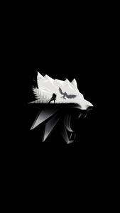 White Wolf 4K Ultra HD Dark Phone 4k ultra hd dark phone wallpaper