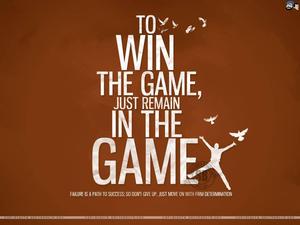 Win The Game Motivational Quote motivational wallpaper