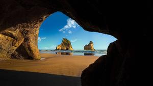 Windows 10 HD Beach Cave windows 10 hd wallpaper