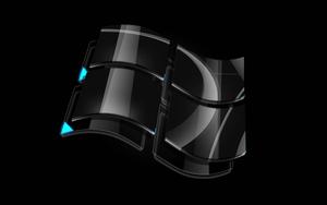 Windows 10 HD Black Logo windows 10 hd wallpaper