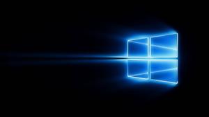 Windows 10 HD Blue Light Logo windows 10 hd wallpaper