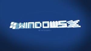 Windows 10 HD Blue X windows 10 hd wallpaper