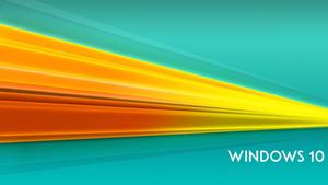 Windows 10 HD Blue Yellow windows 10 hd wallpaper